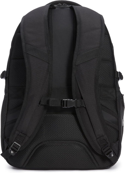 Travel Laptop Backpack with Multiple Pockets and Compartments for 17 in / 43.1 Cm Laptop, Water Resistant, Spacious with Padded Shoulder Straps, Black