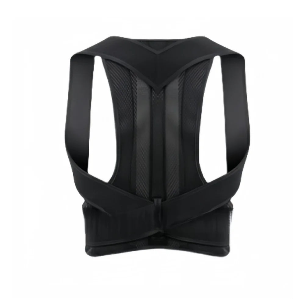1 Reinforced Belt Lumbar Column Posture Corrector Vest Adjustable Back Support Strap Shoulder Spine Brace Neck Stretcher Trainer